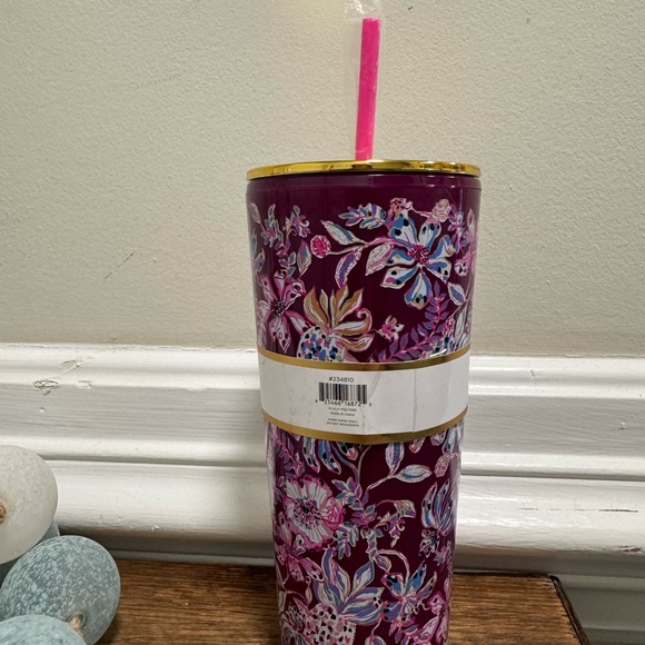 New Lilly Pulitzer Floral Tumbler - Picture 3 of 4